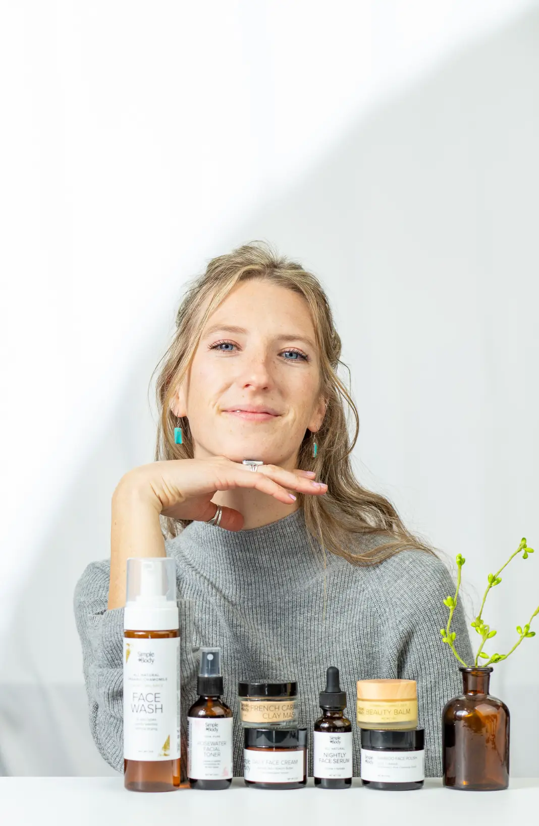 Close-up product photography highlighting natural ingredients