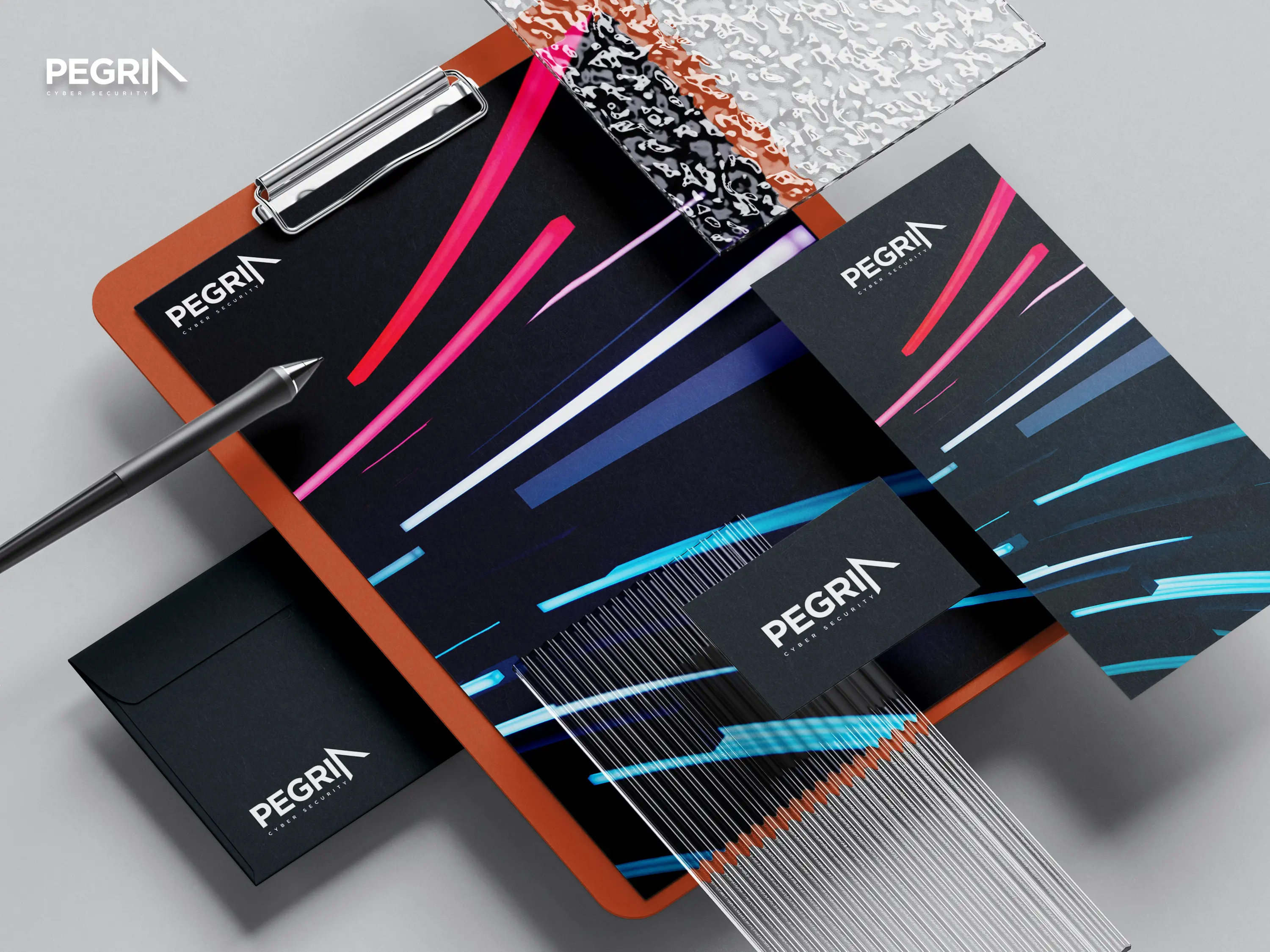 Brand identity and visual system for leading cyber security firm pegria